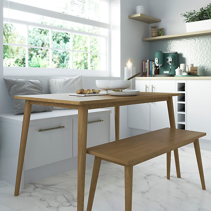 Caisson bas de cuisine GoodHome Caraway Blanc H. 51 cm x l. 50 cm