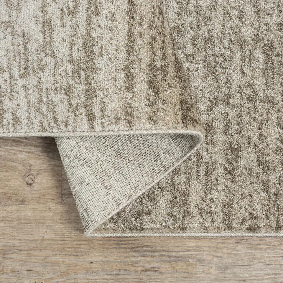 Relax Oslo - Laagpolig Effen Vloerkleed - Beige - 120x170 CM