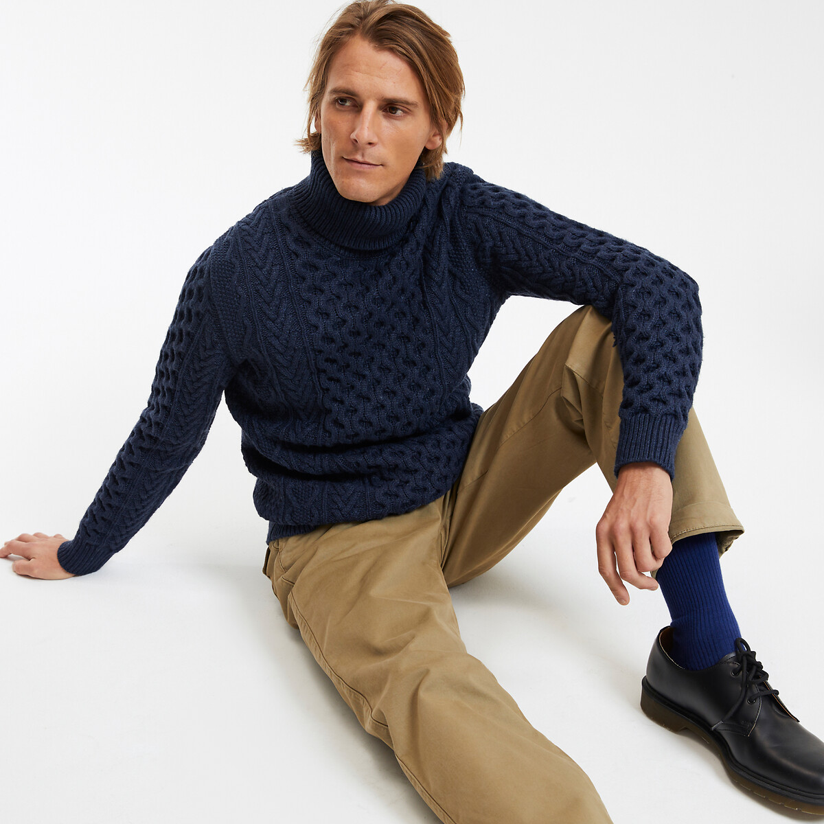 COLEÇÕES LA REDOUTE<br>Gola alta tricotada Signature GAUTHIER