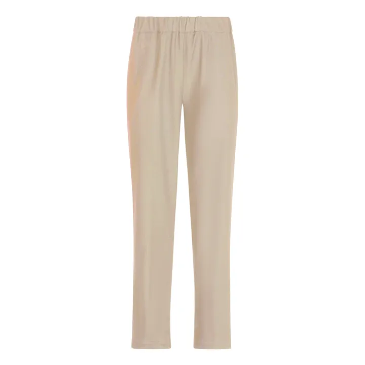 Pomandère Pantalon Elastiqué Laine Vierge | Crème