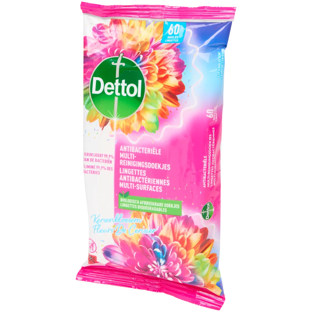 Dettol reinigingsdoekjes Kersenbloesem 60 stuks