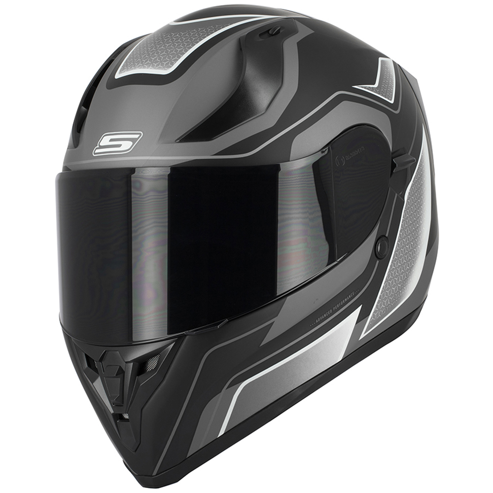 S-Line - Casque VENGE S441 DECO Noir / Gris / Blanc