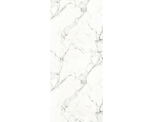 BREUER Soft-Touch douchewandpaneel, marmerdecor, zwart-wit, 150 x 255 cm