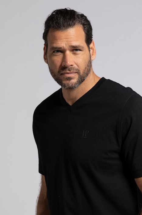 T-Shirts, Basic, 2er-Pack, V-Ausschnitt, Halbarm, bis 8 XL