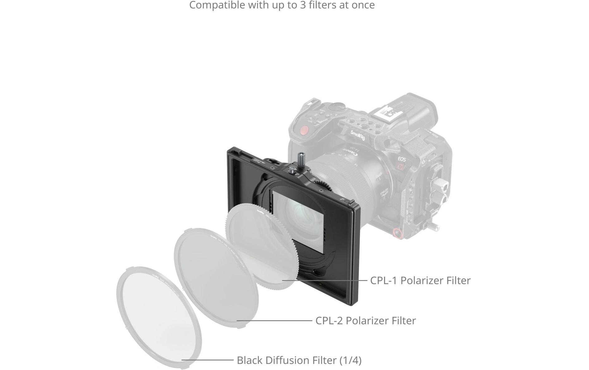 LITE Mattebox mit verstellbarer Klemme<br>Mattebox