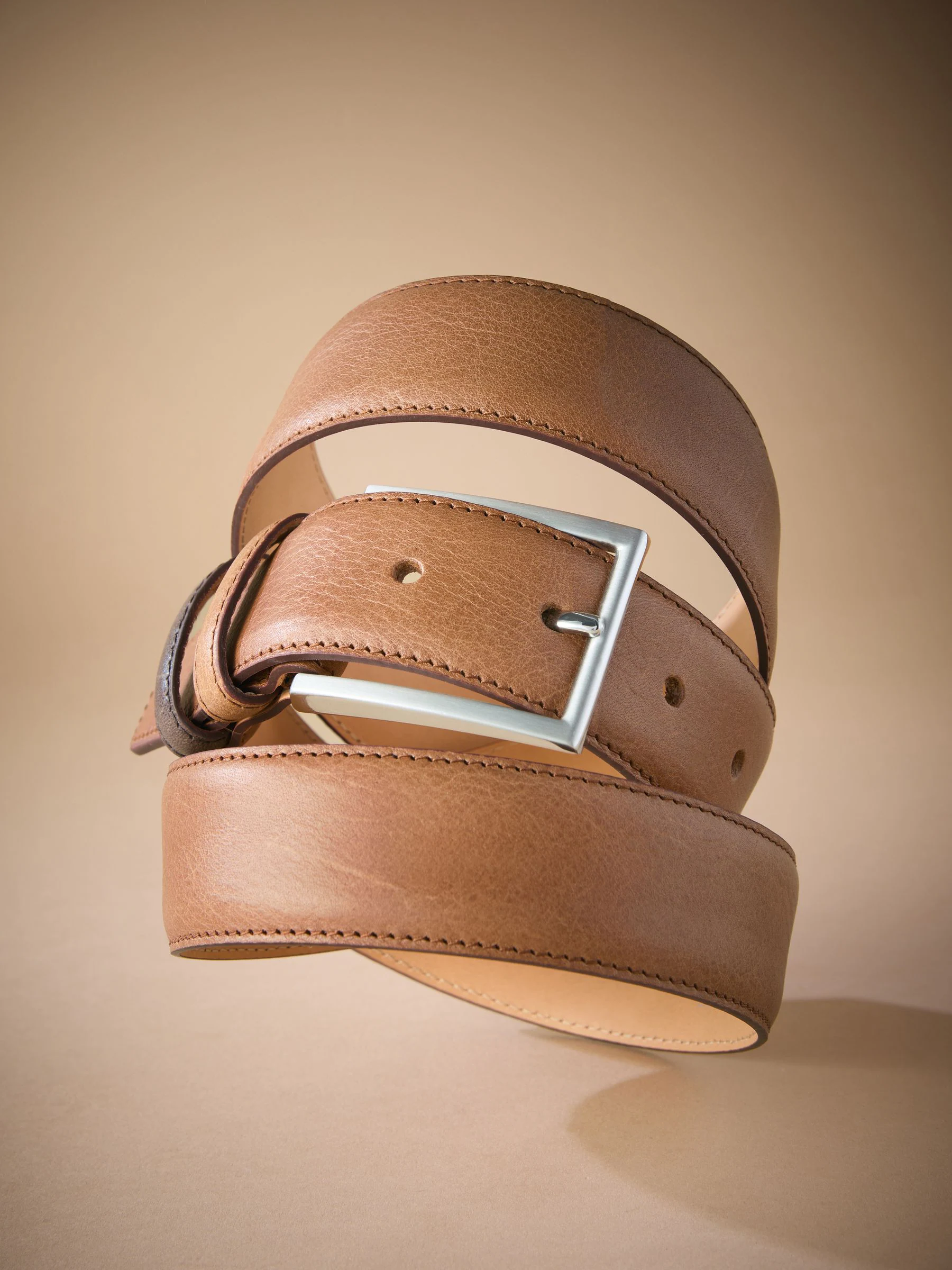 Lichtbruin - Signature leren riem