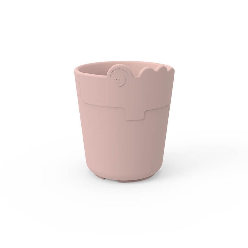 Tasse Kiddish - Croco rose - Ecru