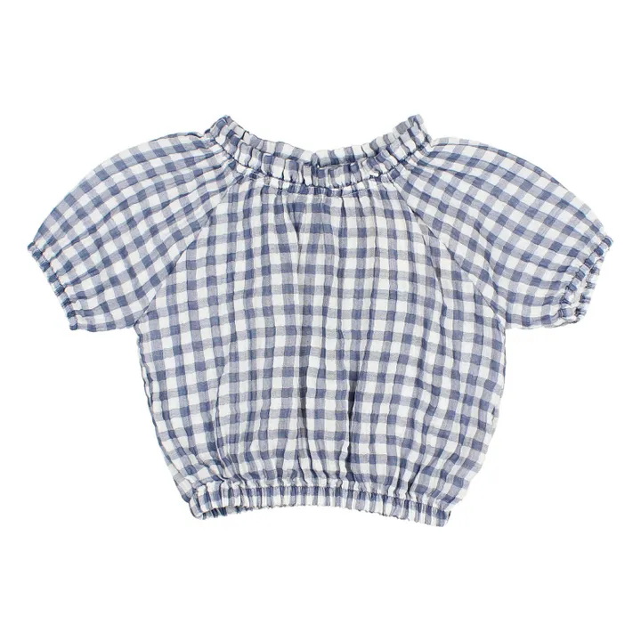 Búho Blouse Vichy Mousseline | Bleu