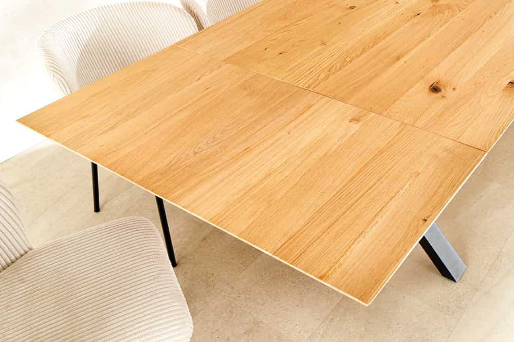 2er Set Ansteckplatten WILD OAK 50cm natur Wildeiche Verlängerung Schweizer Kante