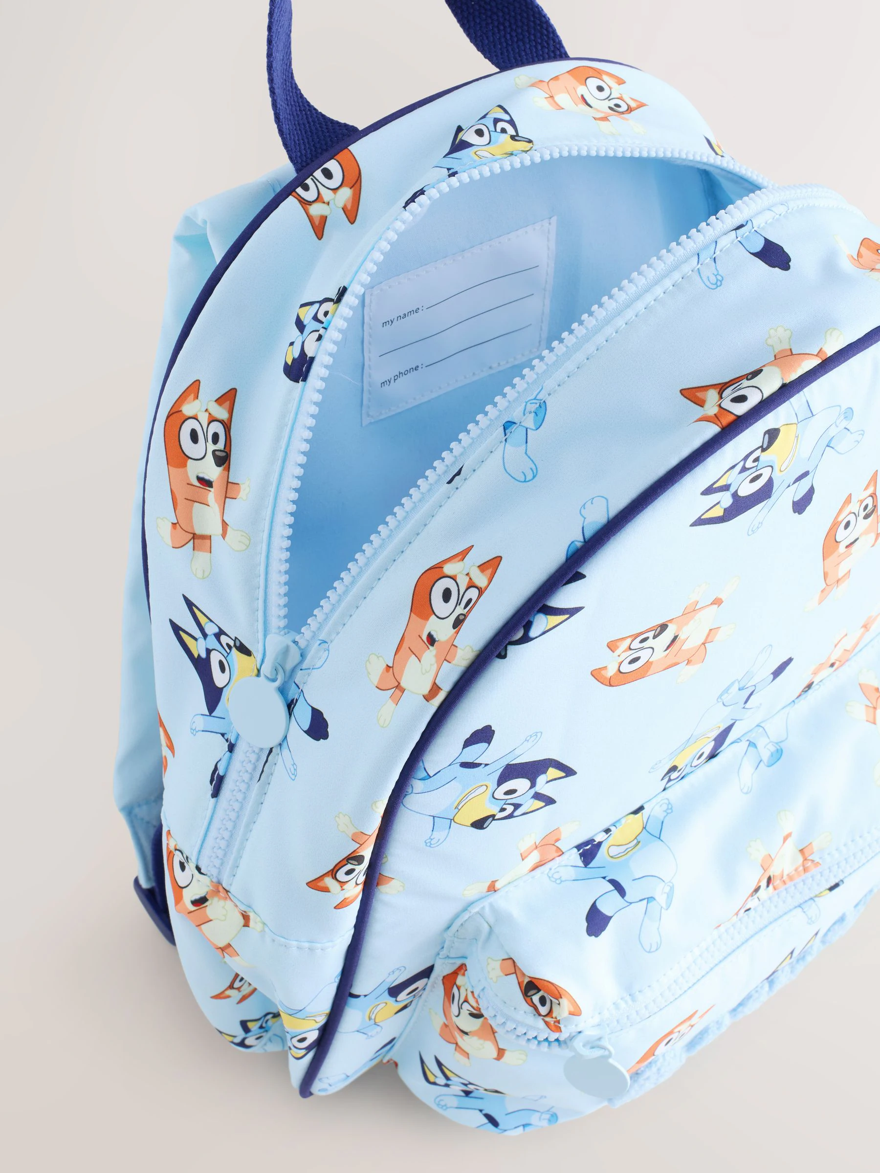 Blauw - Blauw met rugzak