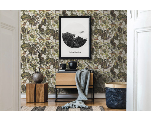 Vliesbehang 37990-3 Michalsky 4 - Verandering is goed jungle beige groen