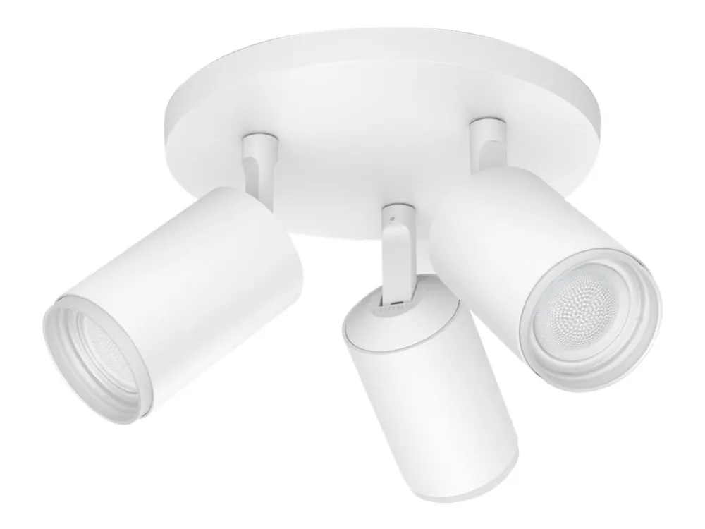 Philips Hue White and Color Ambiance Fugato - Spotlys - LED-lyspære x 3 - GU10 - total: 17.1 W - klasse A  - 16 millioner farver - hvid