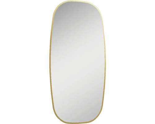 Jungborn LED-spiegel met lijst, diamant, bxhxd 45x90x2,4 cm, goud