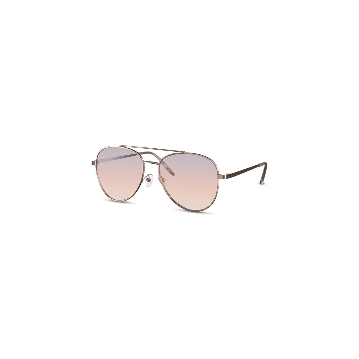 Aviator Solbriller - Gull med lilla linse
