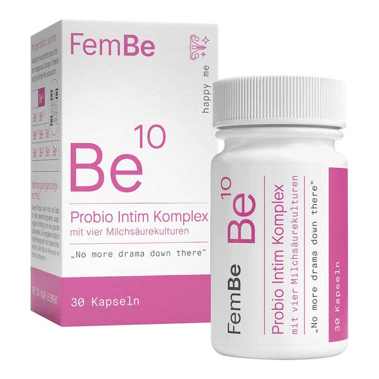 Fembe Be10 Probio Intim Komplex Milchsäurekulturen Kapseln, 30 St