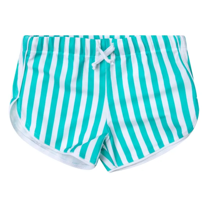 Juillet Juillet Short de Bain Anti-UV Flamands Rayé | Turquoise