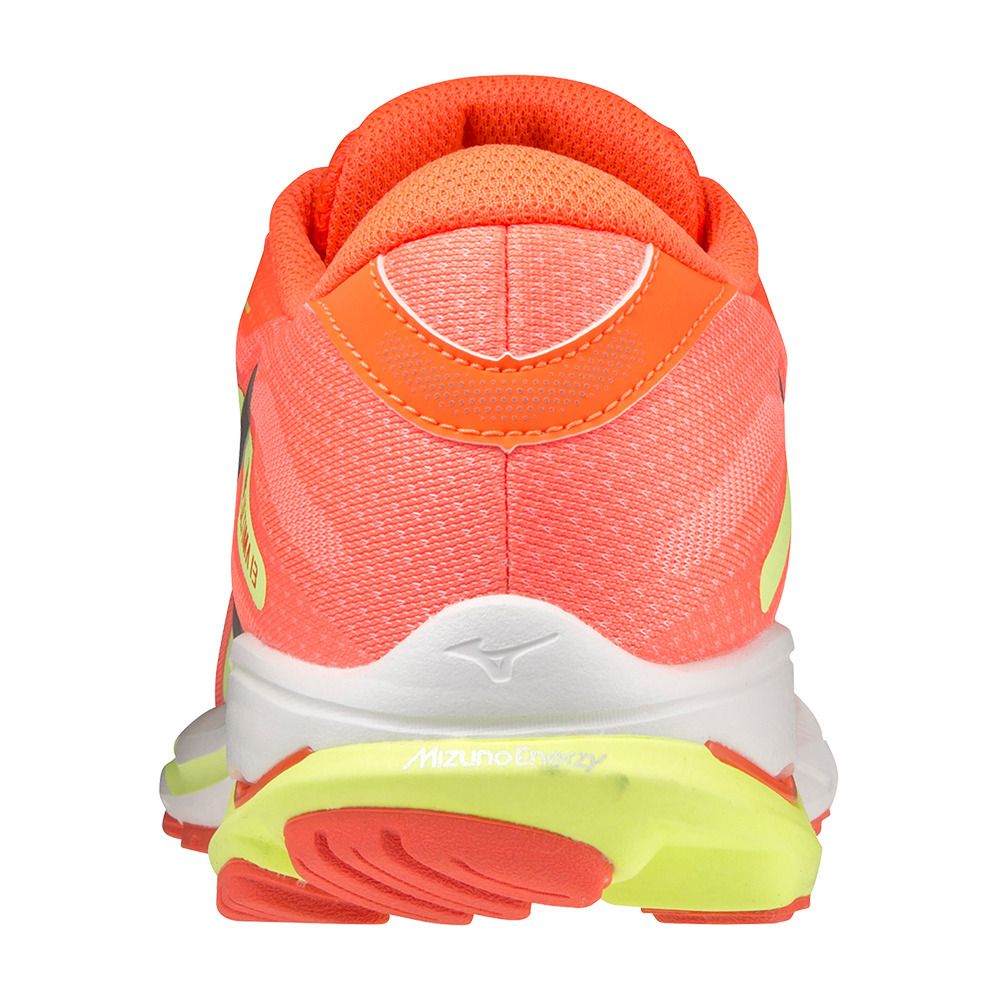 Mizuno WAVE ULTIMA 13 - Chaussures running Femme neonflame/silver/neolime