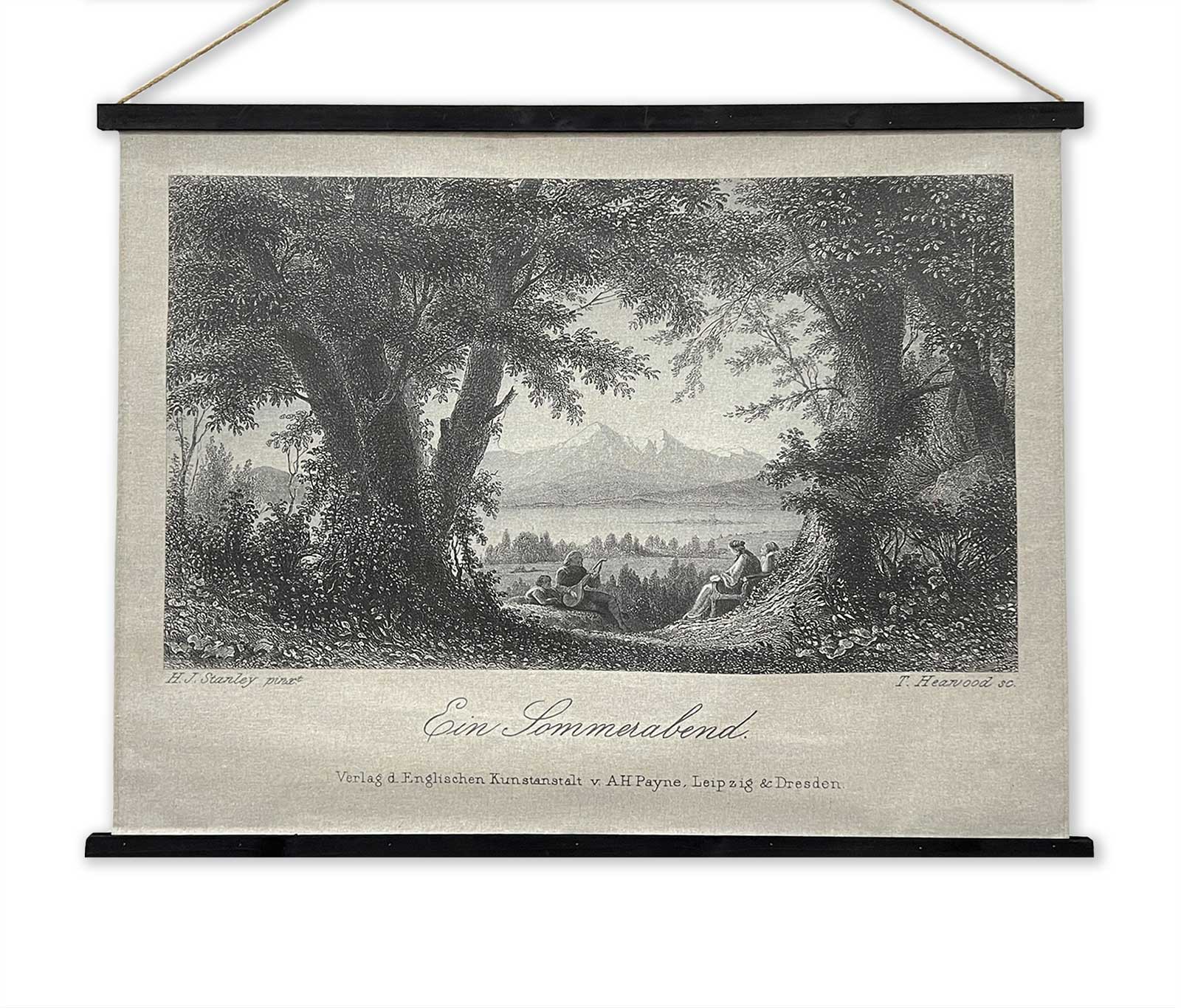 Rollbild 'Ein Sommerabend', B 97 cm, H 76 cm von fischer's lagerhaus
