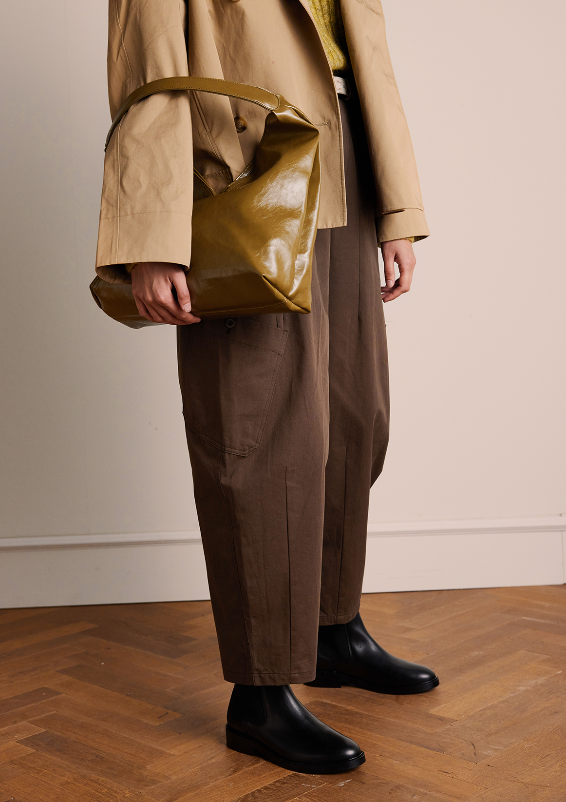 Zwarte leren chelsea boots