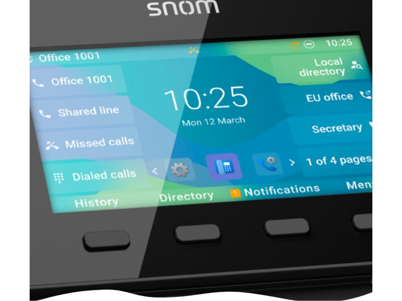 snom Tischtelefon D862 Schwarz Der perfekte Einstieg in die Welt der modernen IP-Telefonie