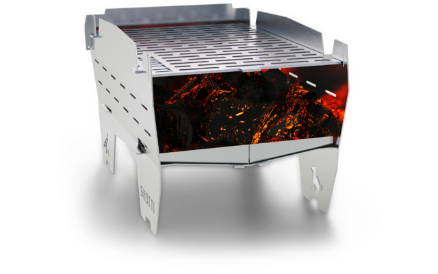 Skotti Tischgrill Mini für Holz / Gas / Holzkohle