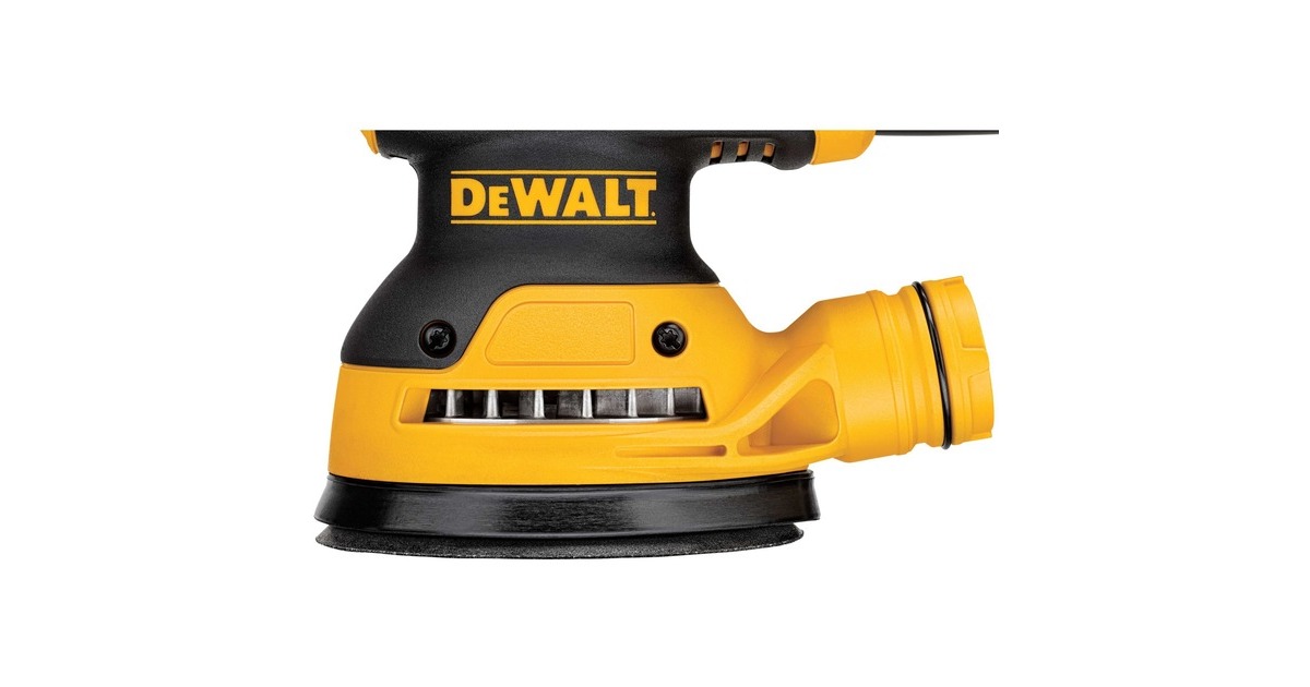 DEWALT280W Excentrische schuurmachine 125mm DWE6423  (Geel/zwart)