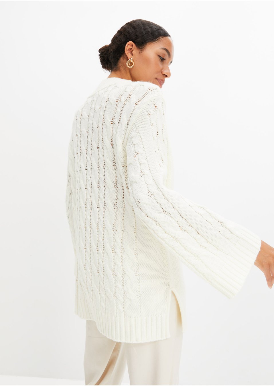 Pull oversized avec torsades