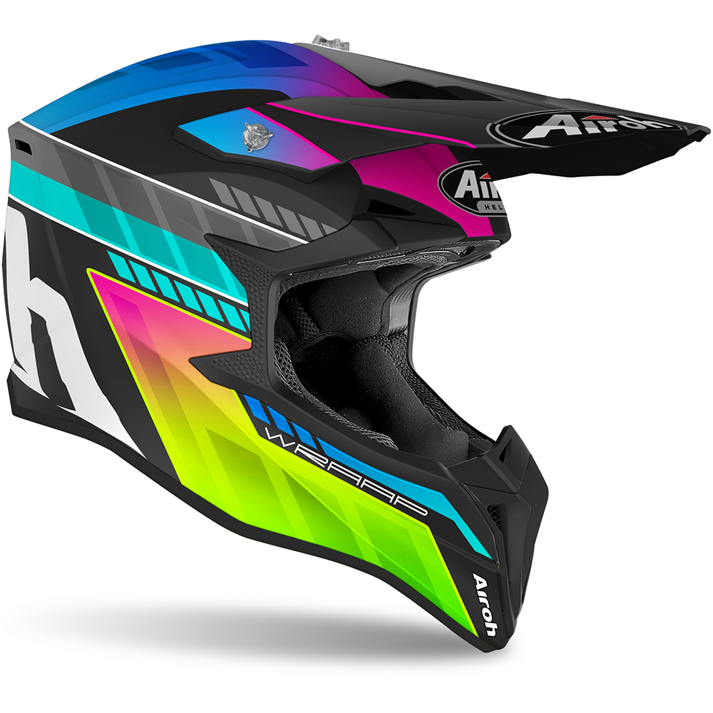 Airoh - Casque Wraap Prism Noir / Rose / Bleu / Vert