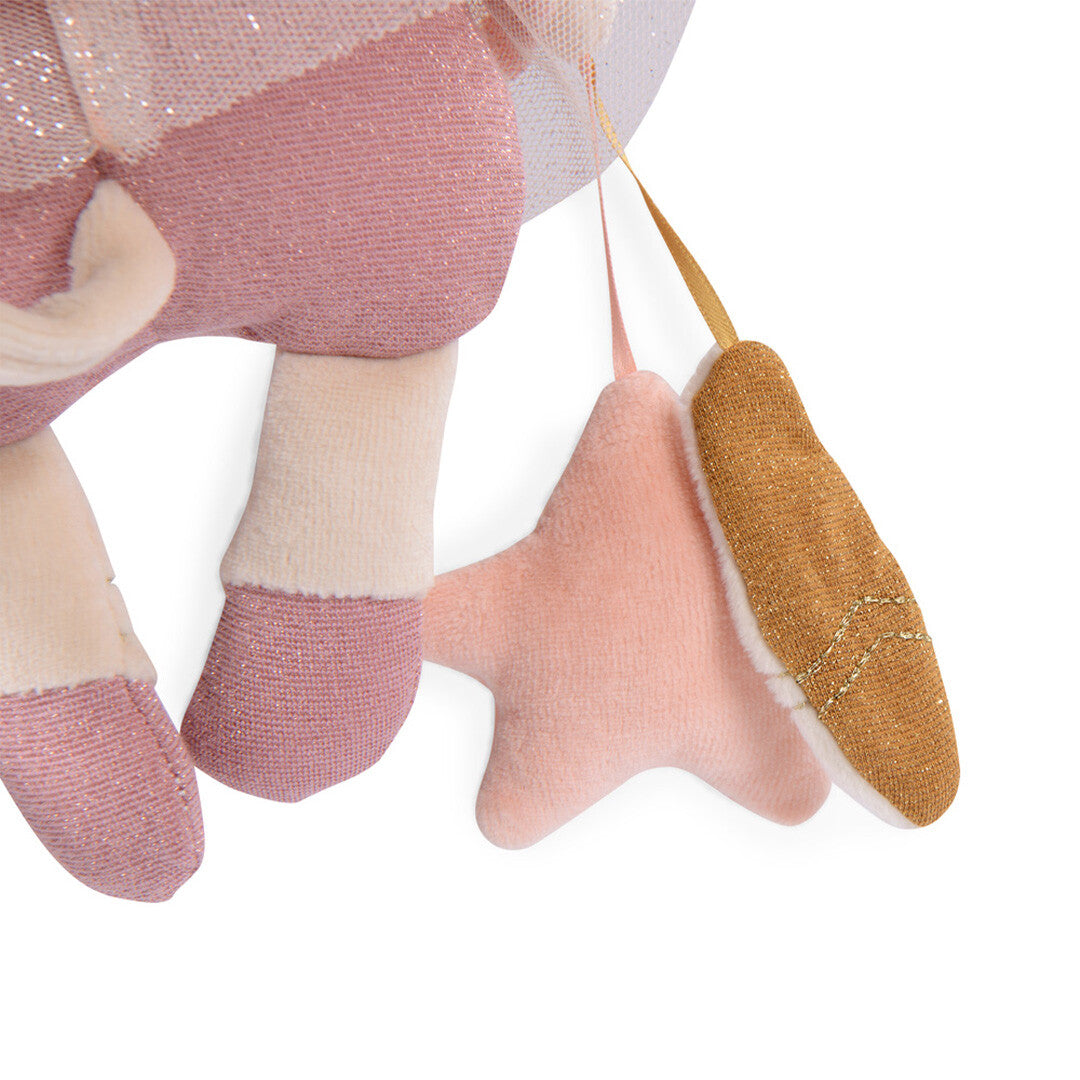 Moulin roty activiteitenknuffel hanger muis la petite école de danse - 34 cm