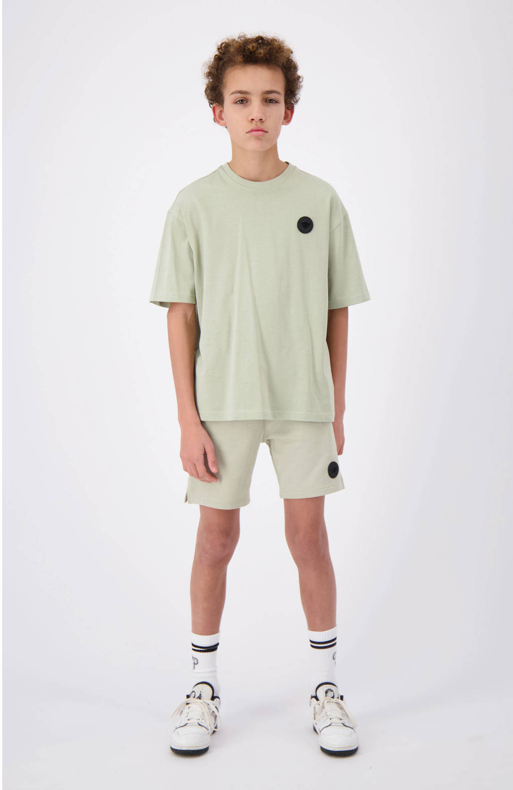 BLACK BANANAS regular fit sweatshort groen
