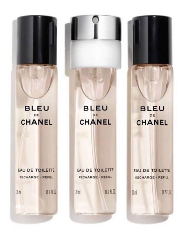 Geur Chanel De Bleu Eau de Toilette Refill Set Heren 60ml