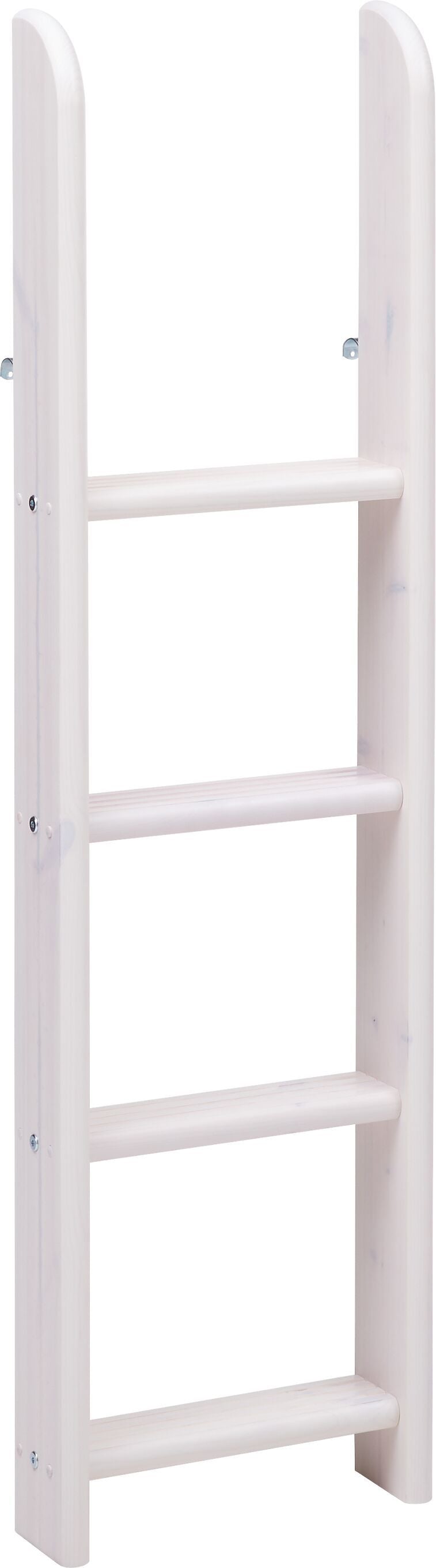 Flexa CLASSIC Leiter gerade Mittelhochbett - White Wash / B: 41.0 cm x T: 11.0 cm x H: 143.0 cm