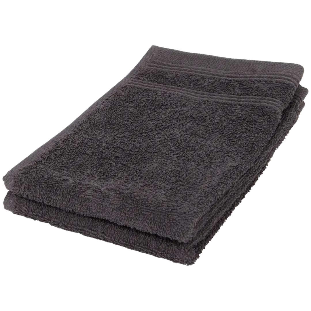 Hotel Royal gastendoekjes antraciet 30 x 50 cm | 2 stuks