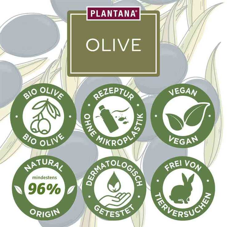 Plantana Olive Körpercreme mit Vitamin-E, 500 ml