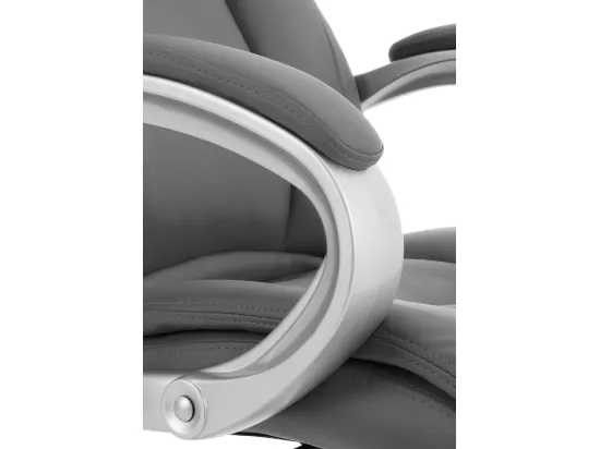 Chaise de bureau - Similicuir & Métal - Gris - Apoll XL