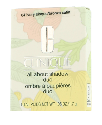 Clinique All About Shadow Duo 04 Ivory Bisque/Bronze Satin 1,7g