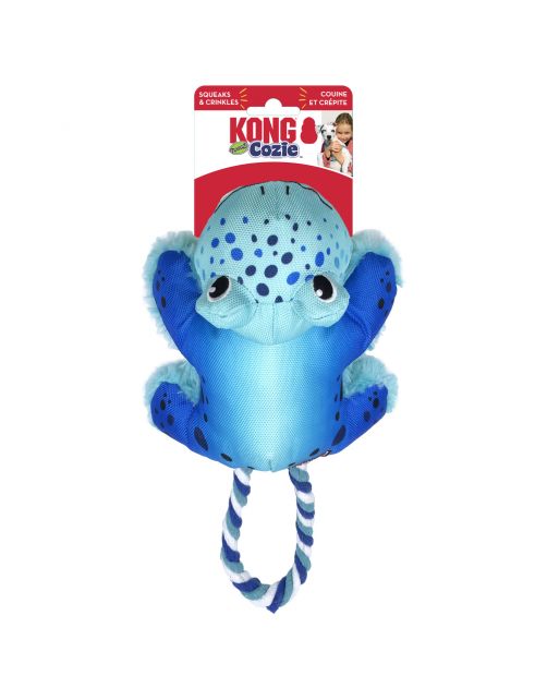 Kong Cozie Tuggz Frog - Hondenspeelgoed - Sm\/M