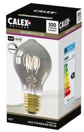 Calex - Filamentlamp - E27 - Dimbaar - Titanium Glans - 100 Lumen