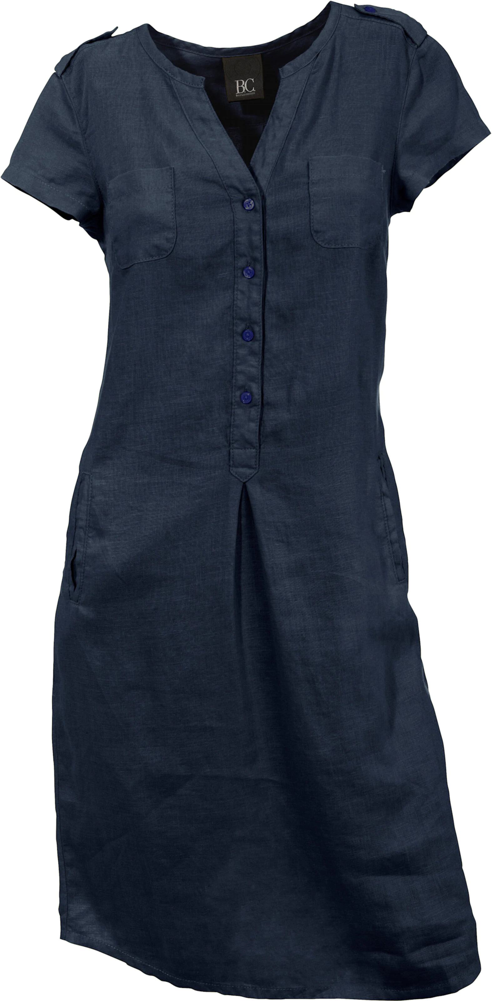 heine Leinenkleid in marine
