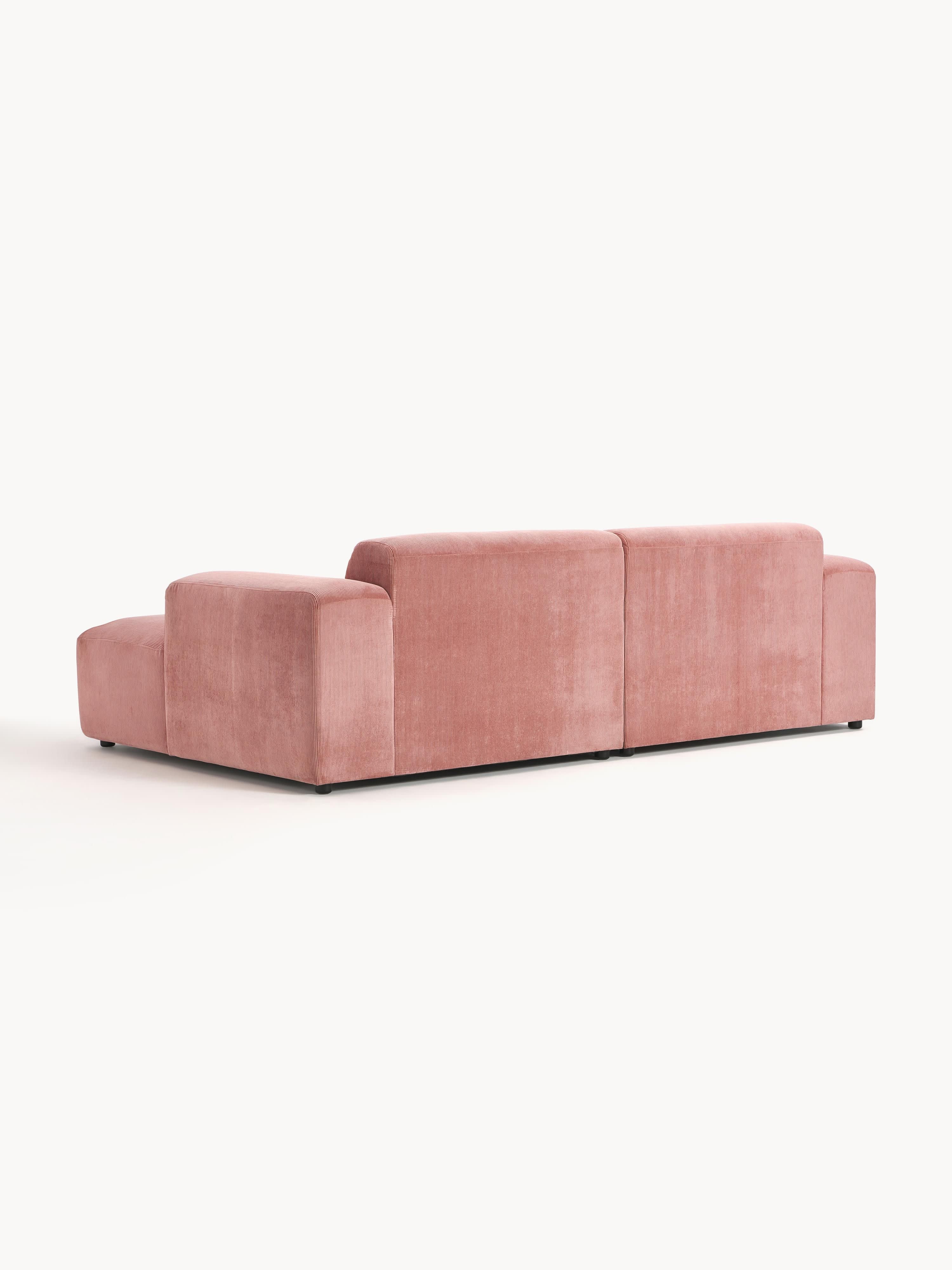 Corduroy hoekbank Melva (3-zits)