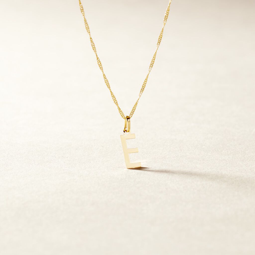 Pendentif Ionia Lettre Or Jaune