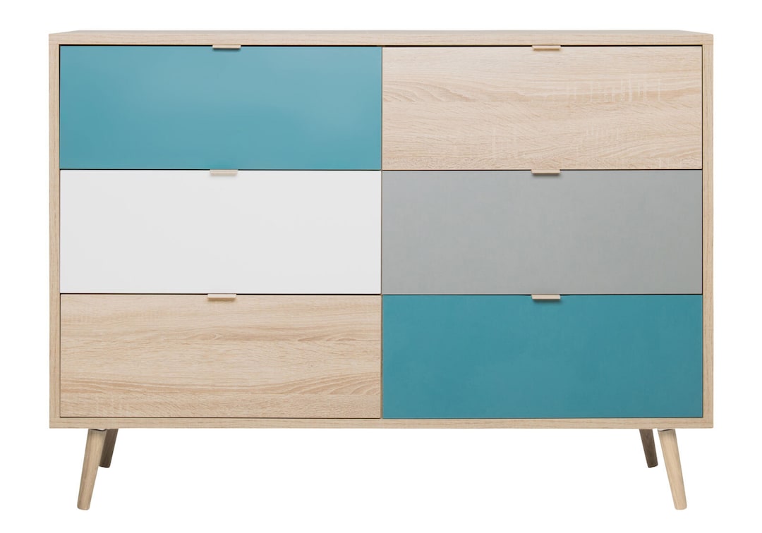 Kommode CUBA 3 120 x 87 cm braun