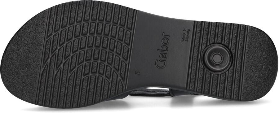 Gabor 743 Loafers Dames Instappers Zwart