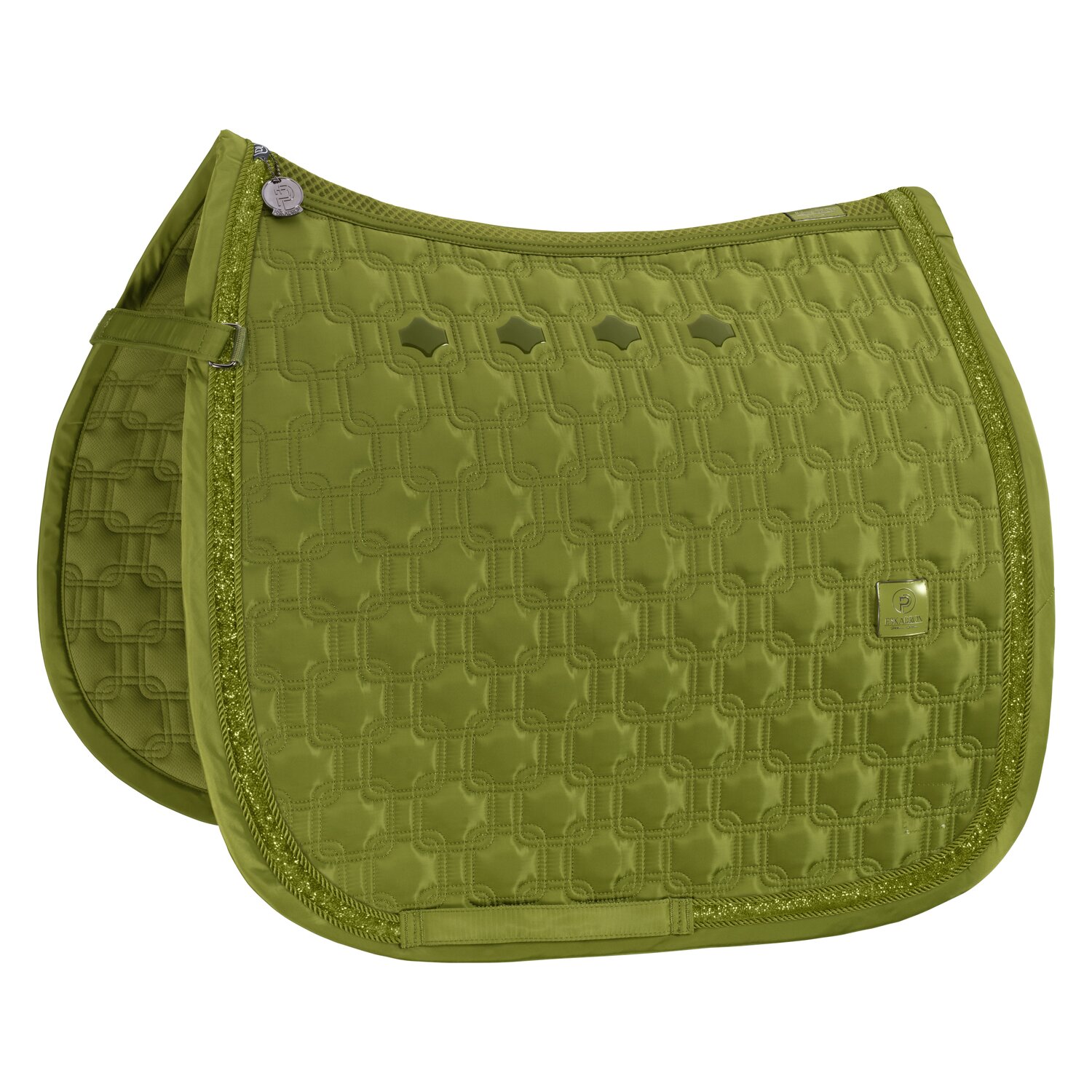 ESKADRON Platinum Schabracke Highgloss Chain Jewel - moss green