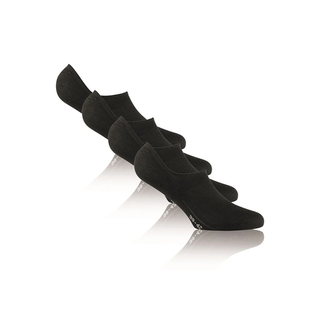 Rohner Socken Footies 2er Pack schwarz Gr. 43-46