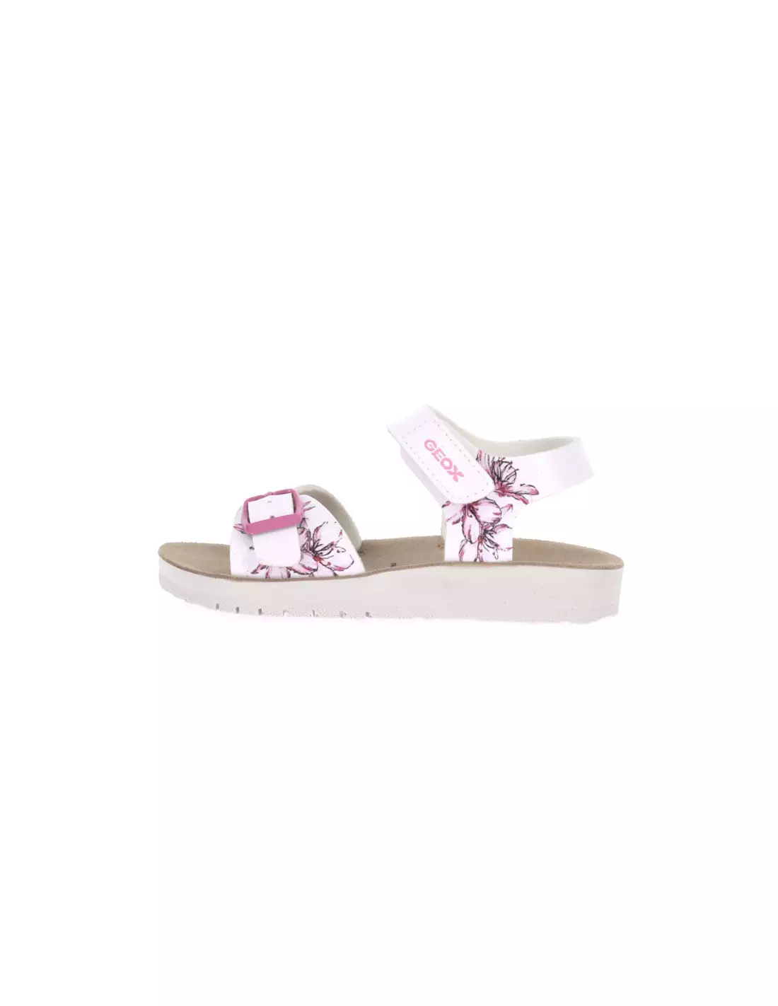GEOX J15EAB - Sandales & nu-pieds WHITEFUCHSIA