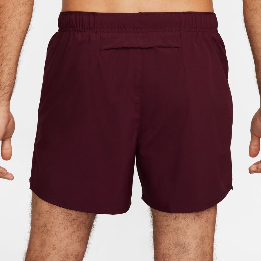 Nike Short d'Entraînement Dri-FIT Challenger 5'' Brief - Bordeaux Foncé/Argenté