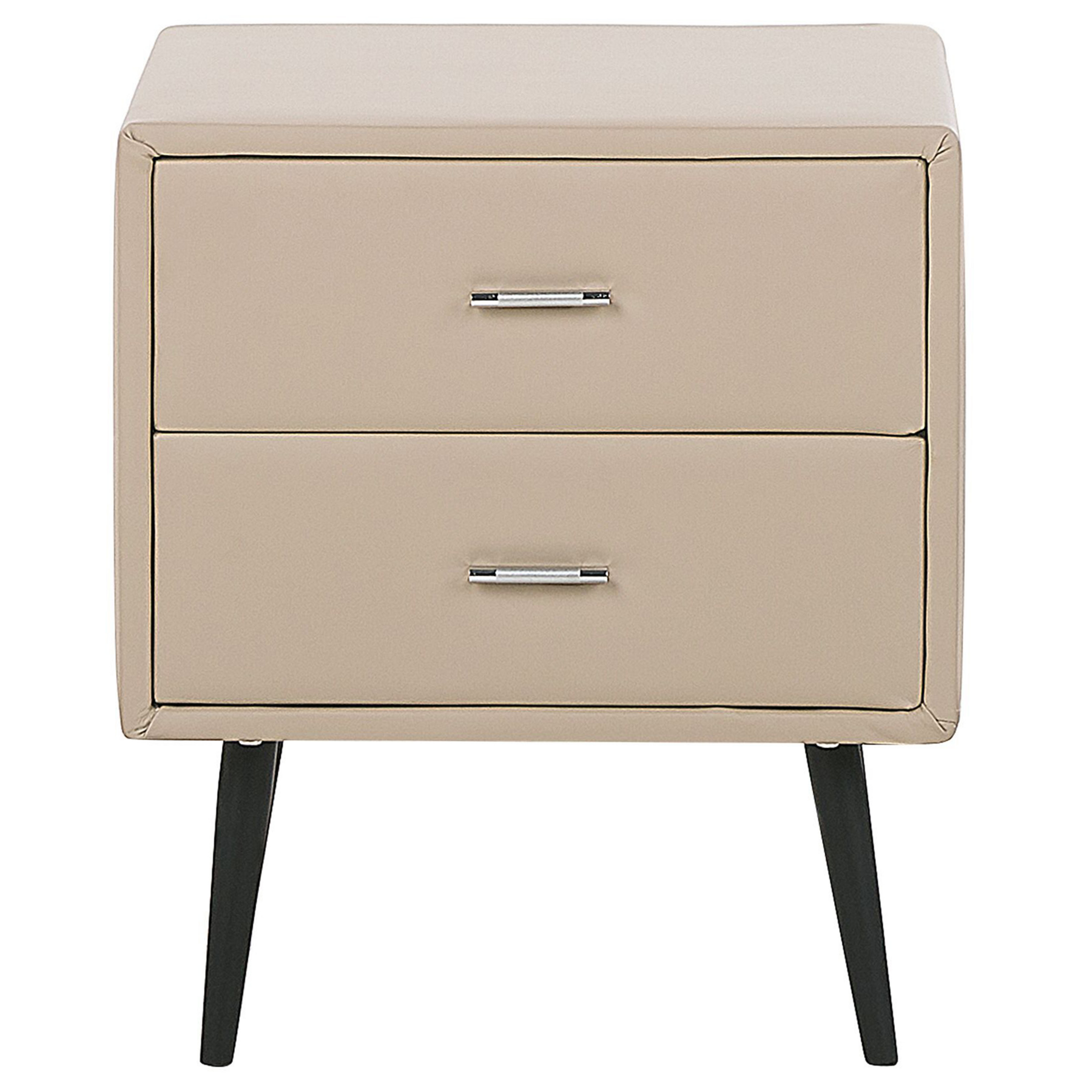 Beliani - ESSONNE - Nachtkastje - Beige - Kunstleer