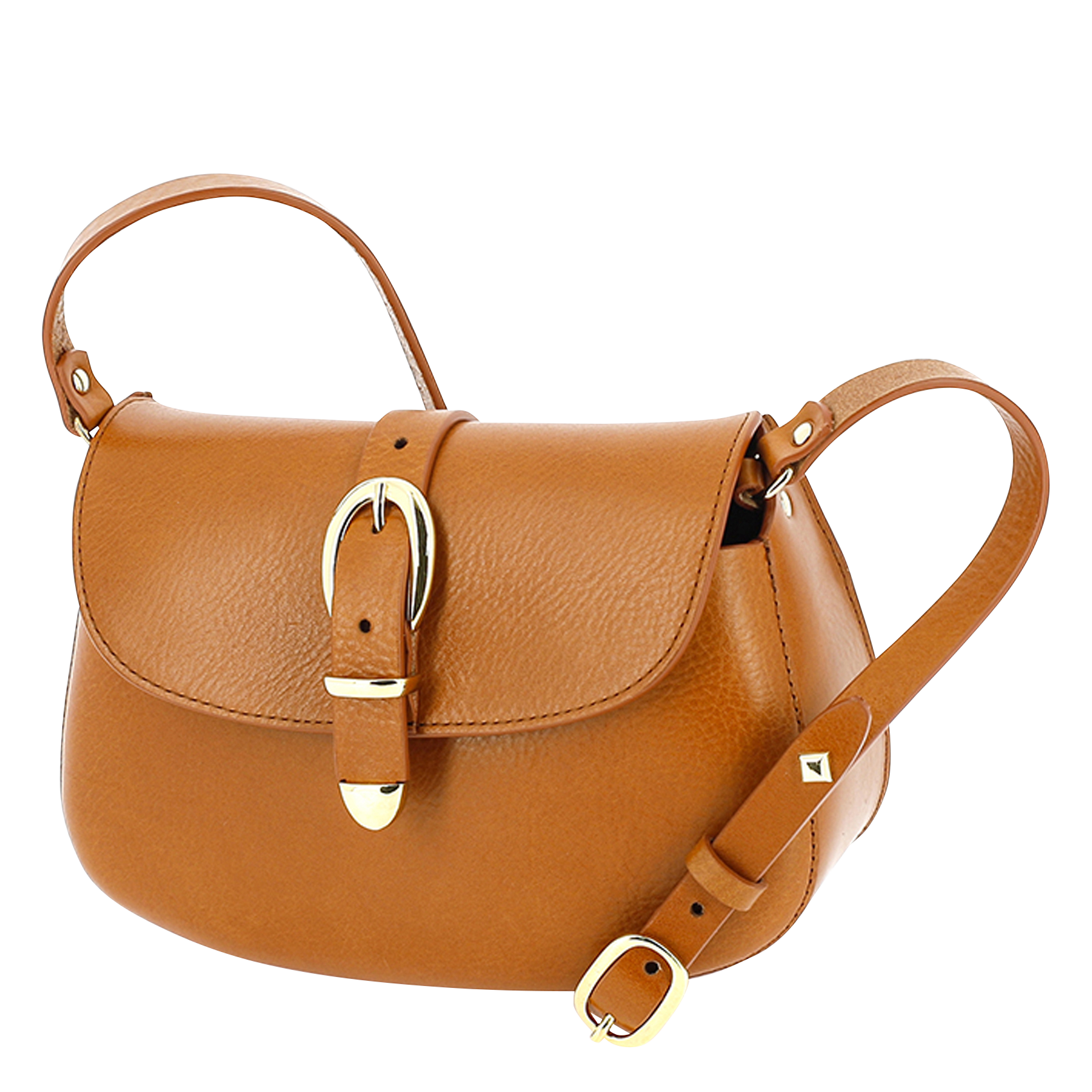 LE COURCY FRIEDA - Sac bandoulière en cuir lisse | Marron
