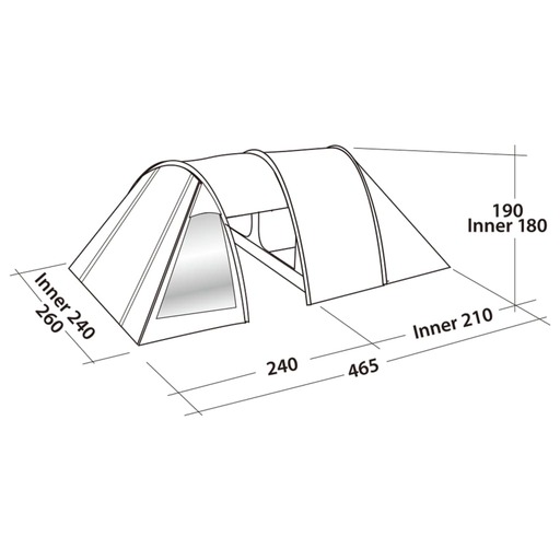 Barraca Easy Camp Galaxy 400 para 4 pessoas